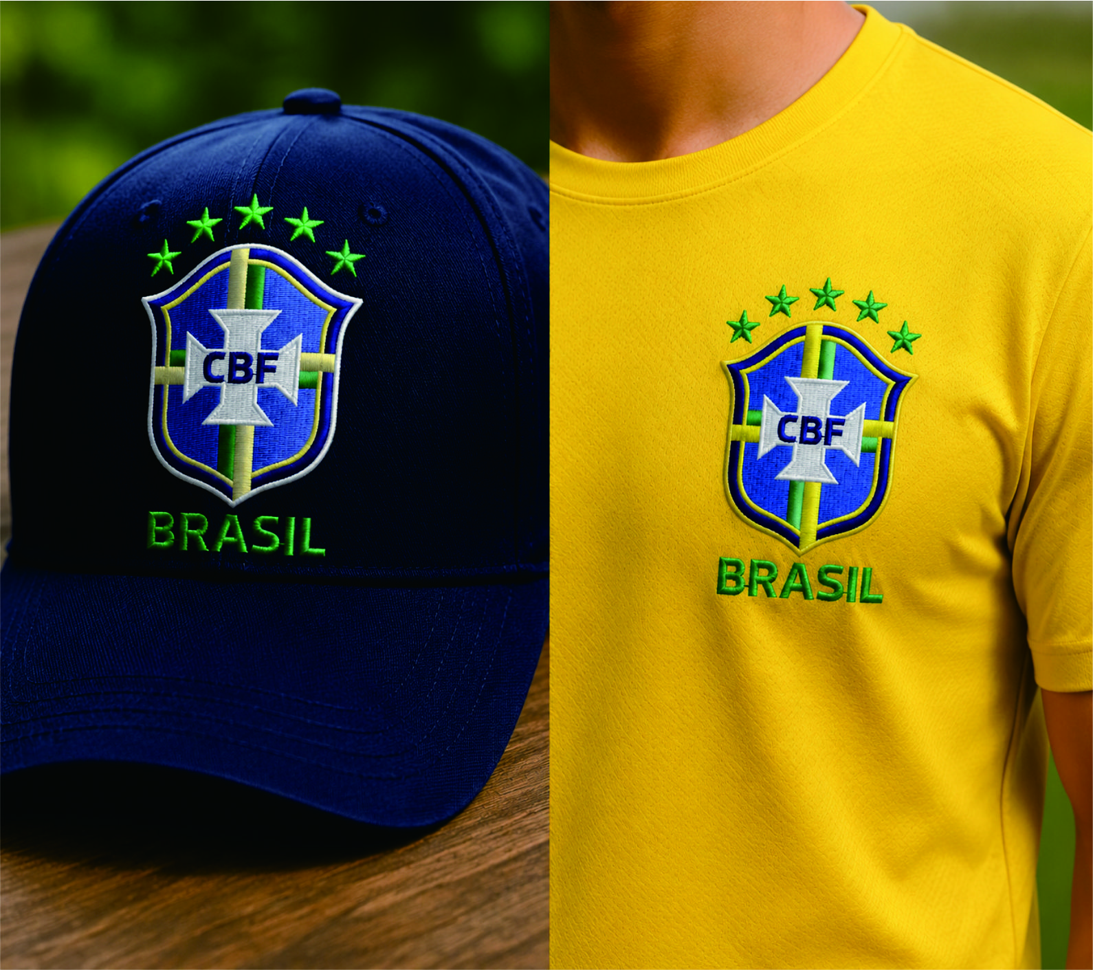Brazil National Football Team Embroidery Design — 3 Sizes - Image 2