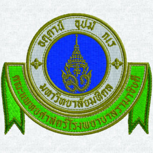 ไฟล์ลายปัก ตราคณะแพทยศาสตร์โรงพยาบาลรามาธิบดี มหาวิทยาลัยมหิดล คมชัดปักง่าย มี 2 ขนาด (3 นิ้ว และ 3.5 นิ้ว)