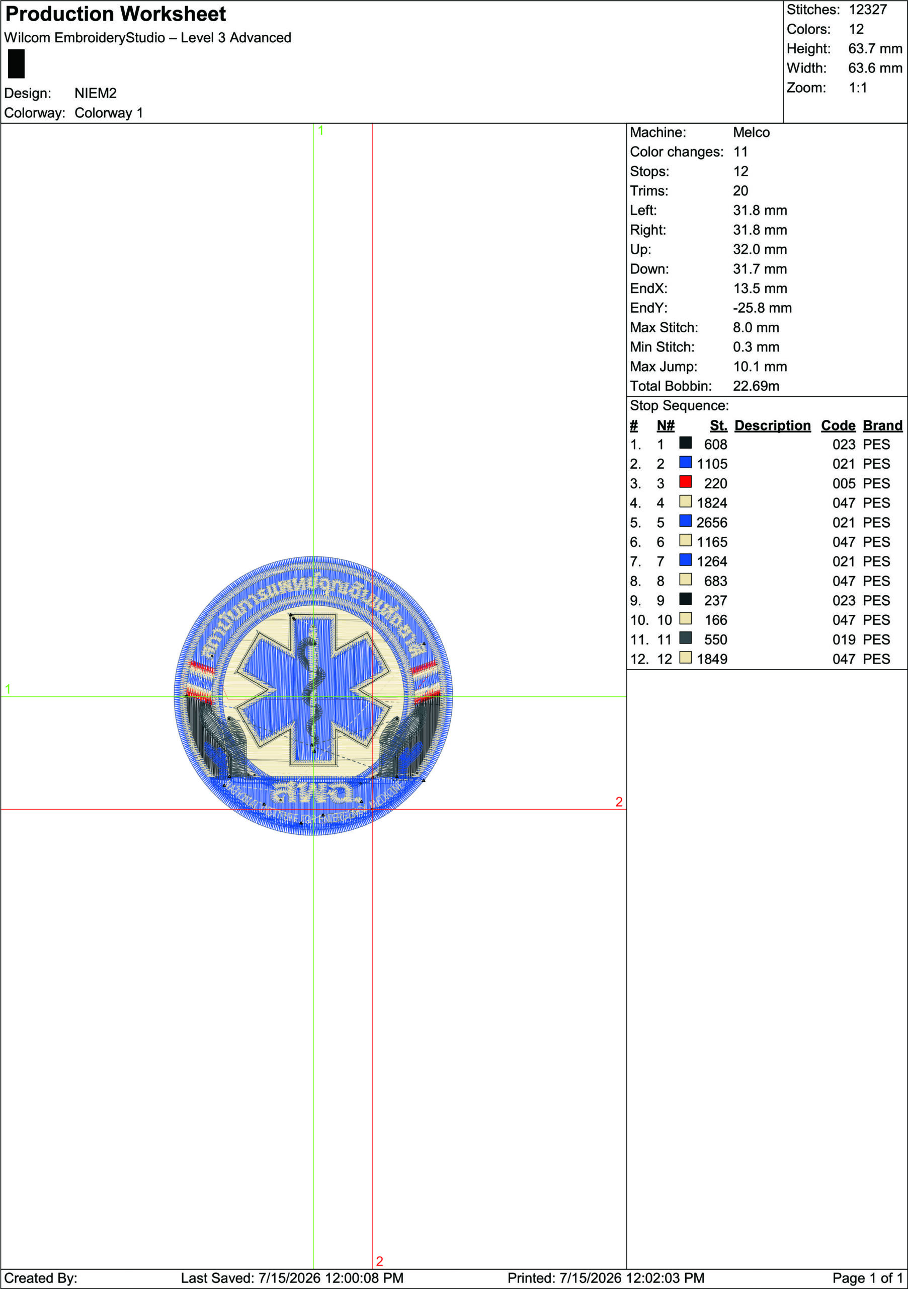 National Institute for Emergency Medicine Emblem — 3 Sizes - Image 4
