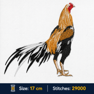 ไฟล์ลายปักไก่ชน ลายปักออนไลน์