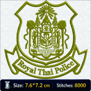 ตราสัญลักษณ์ตำรวจไทย Royal Thai Police Embroidery Design