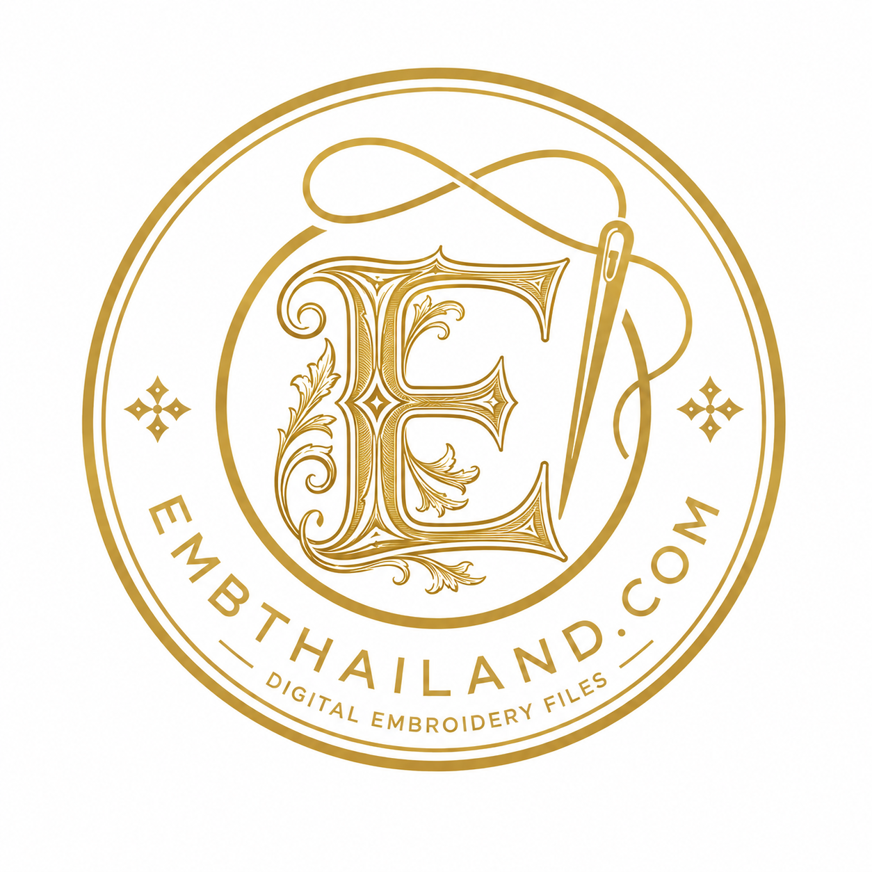 โลโก้ EMB Thailand ไฟล์ลายปักดิจิทัล