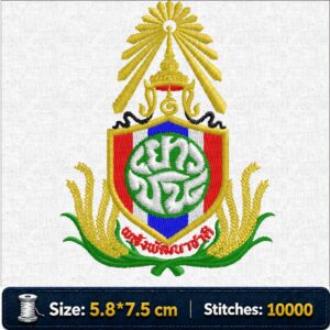 ไฟล์ลายปักตราสภาเด็กและเยาวชนแห่งประเทศไทย CYCT Embroidery Design