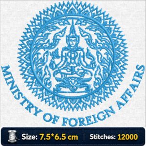 ไฟล์ลายปักกระทรวงการต่างประเทศ Ministry of Foreign Affairs Thailand MFA